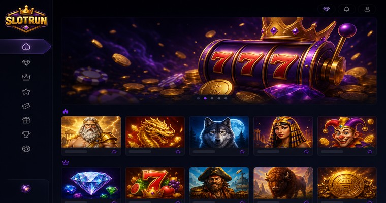 Slotrun Platform Ana Ekran Görünümü